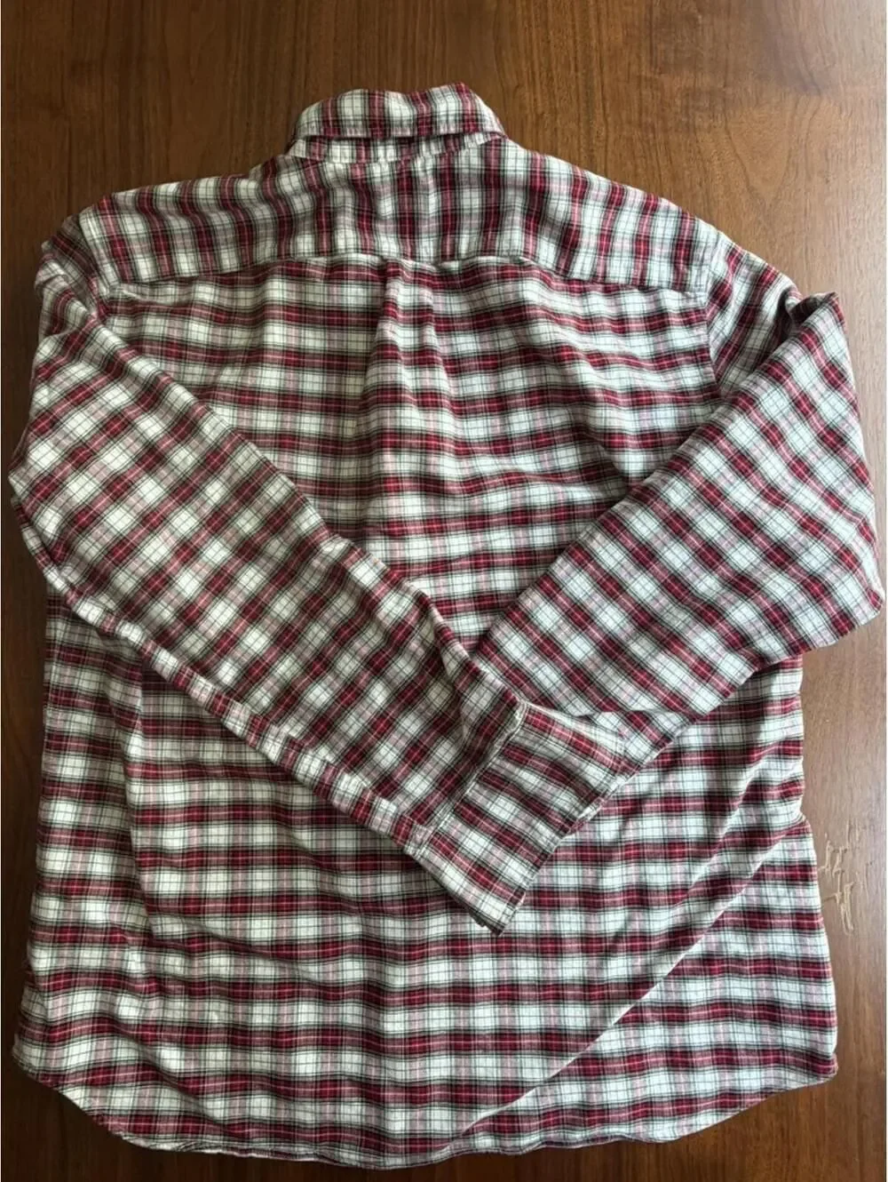 J.Crew Men's Slim Flex Oxford Red & White Plaid Button-Front Shirt - Size XL